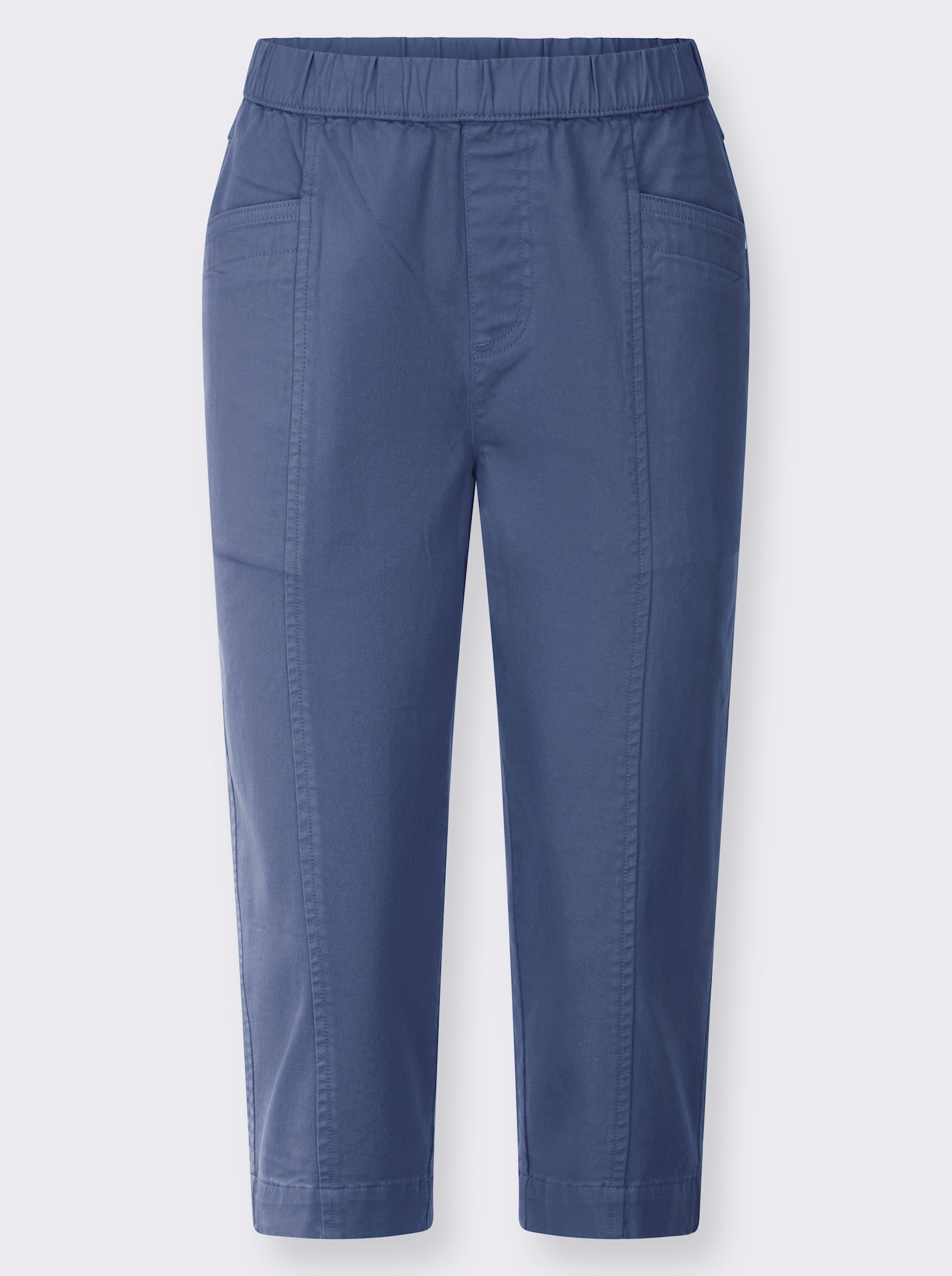 Caprijeans mit Dehnbund - jeansblau