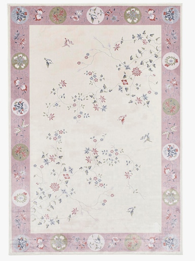 Theko Teppich - rosa