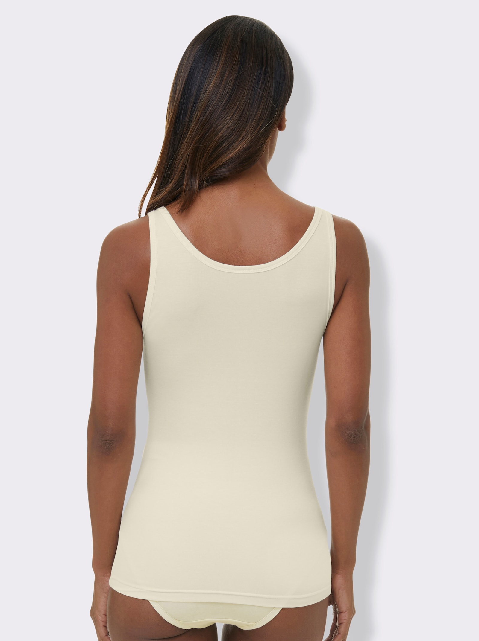 wäschepur Achseltop mit breiten Trägern - silberfarben + rosé + champagner