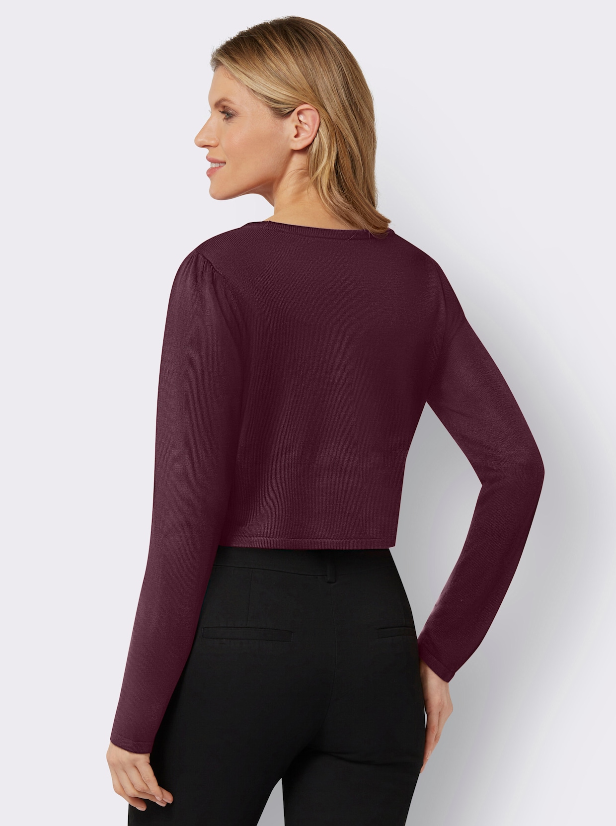 Tricot bolero - bordeaux