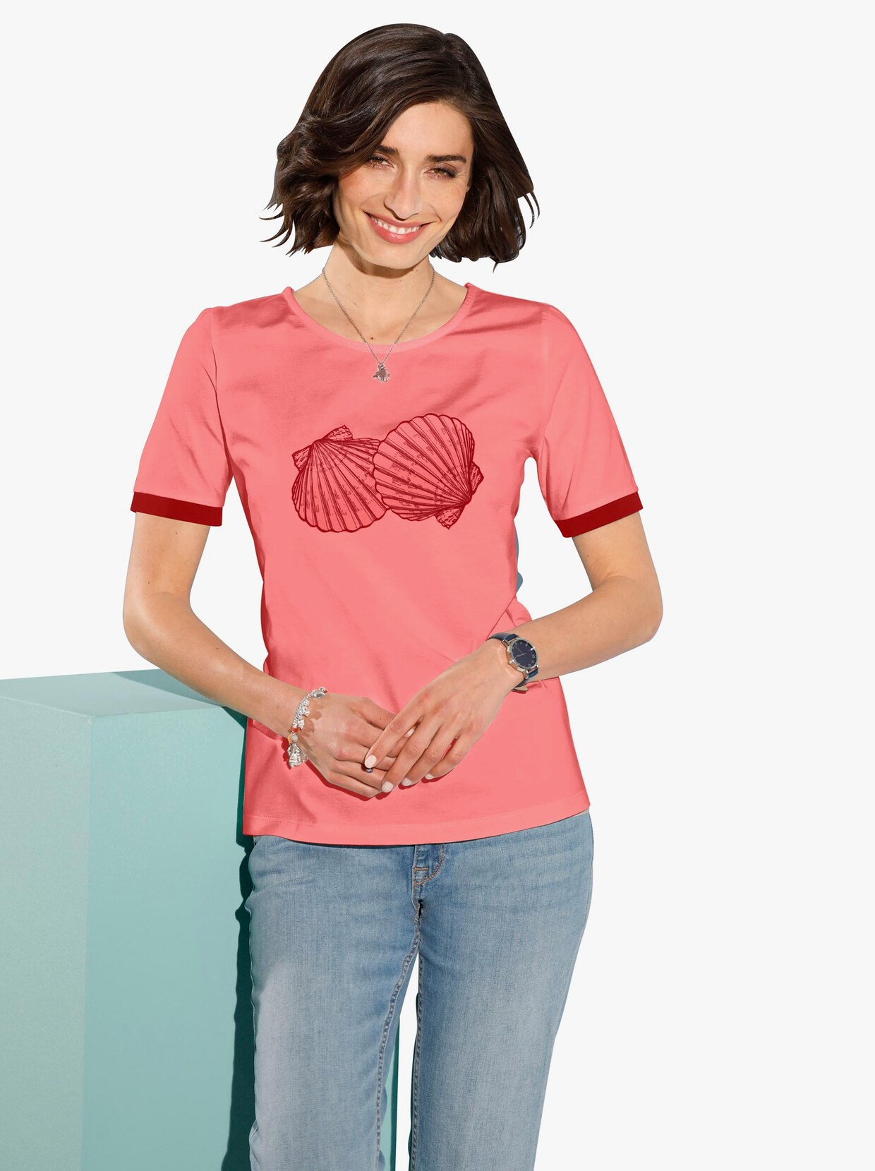 T-Shirt - koralle