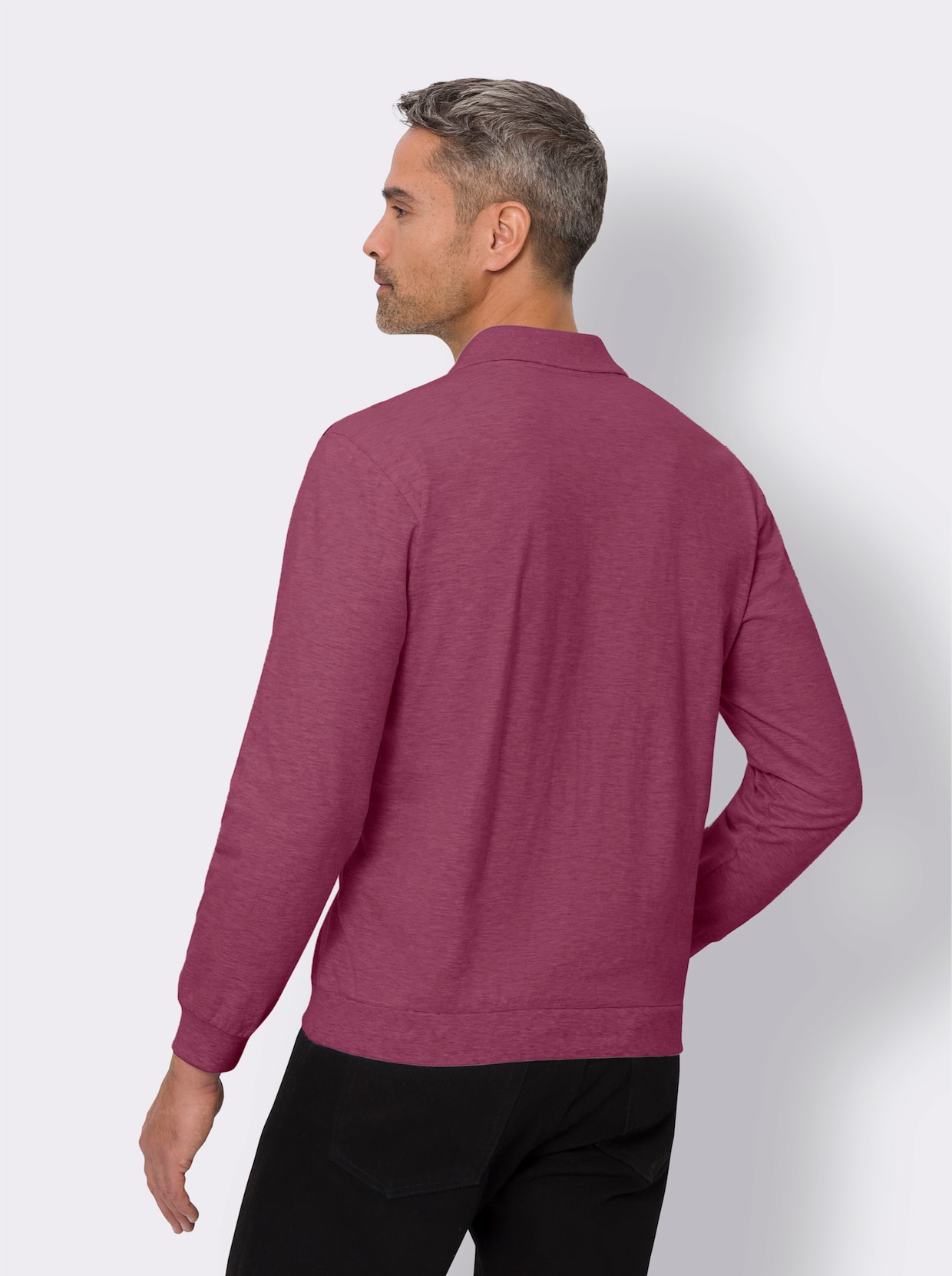 Sweatshirt - bordeaux gemêleerd