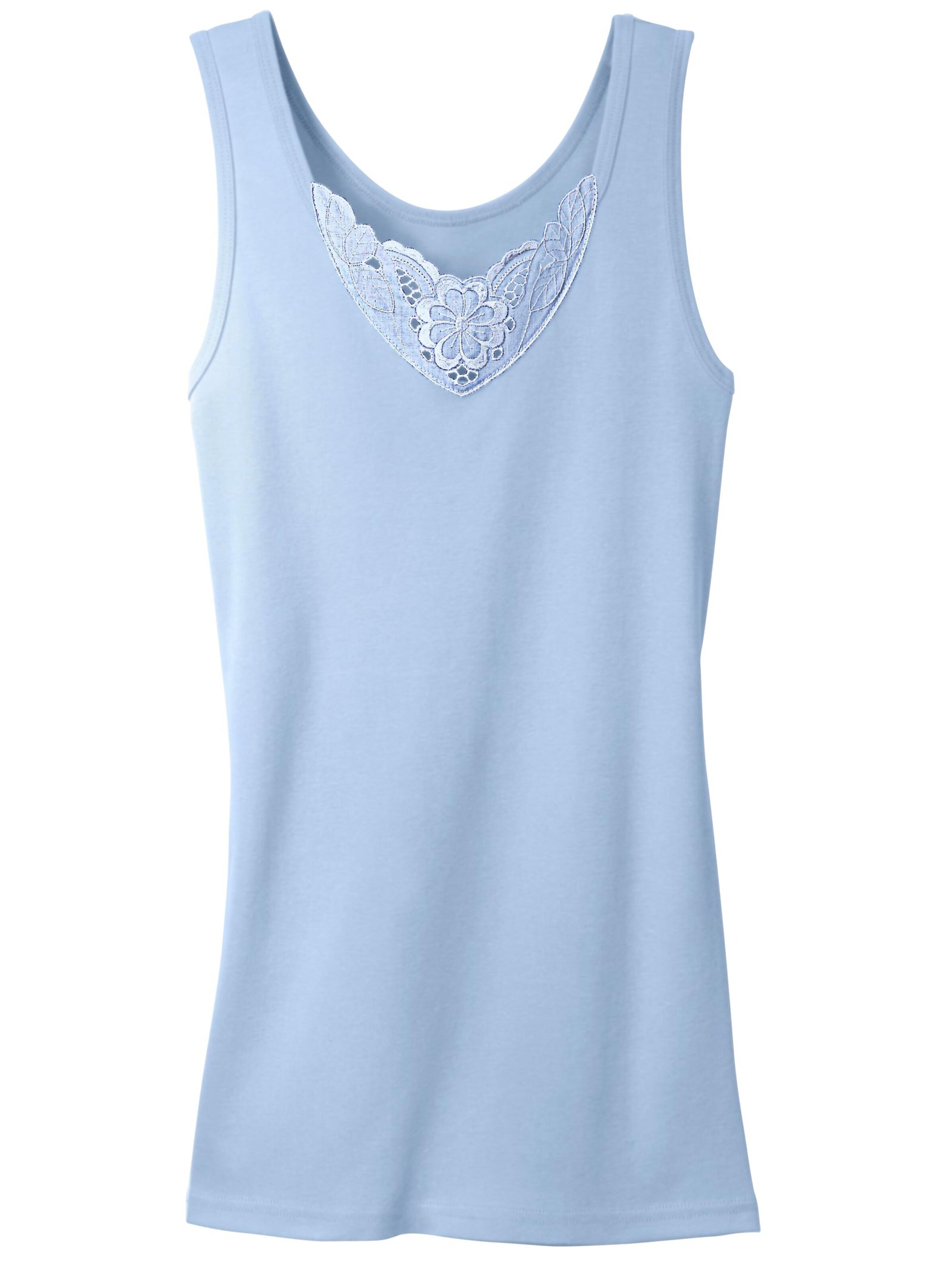 wäschepur Achselhemd - rosé + bleu + mint