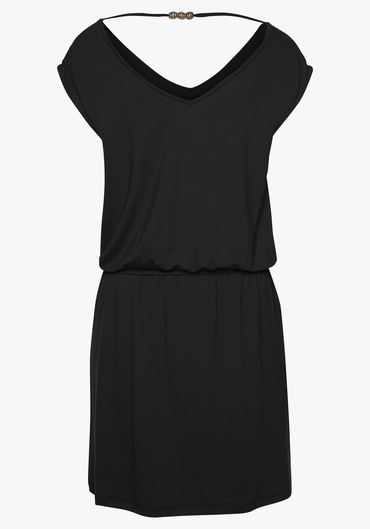 LASCANA Robe en jersey - noir