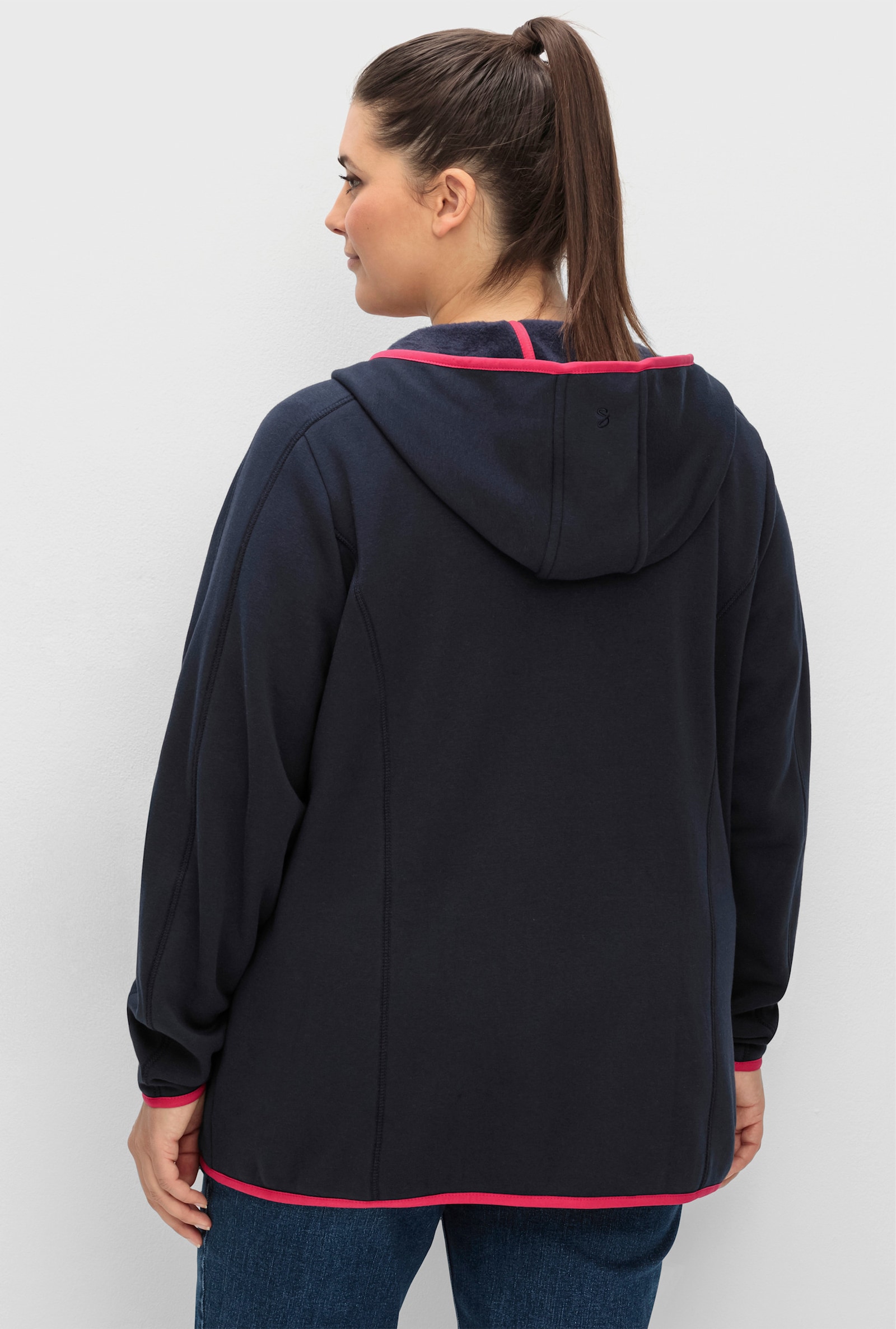 sheego Functioneel jack van fleece, temperatuurregulerend - diepblauw