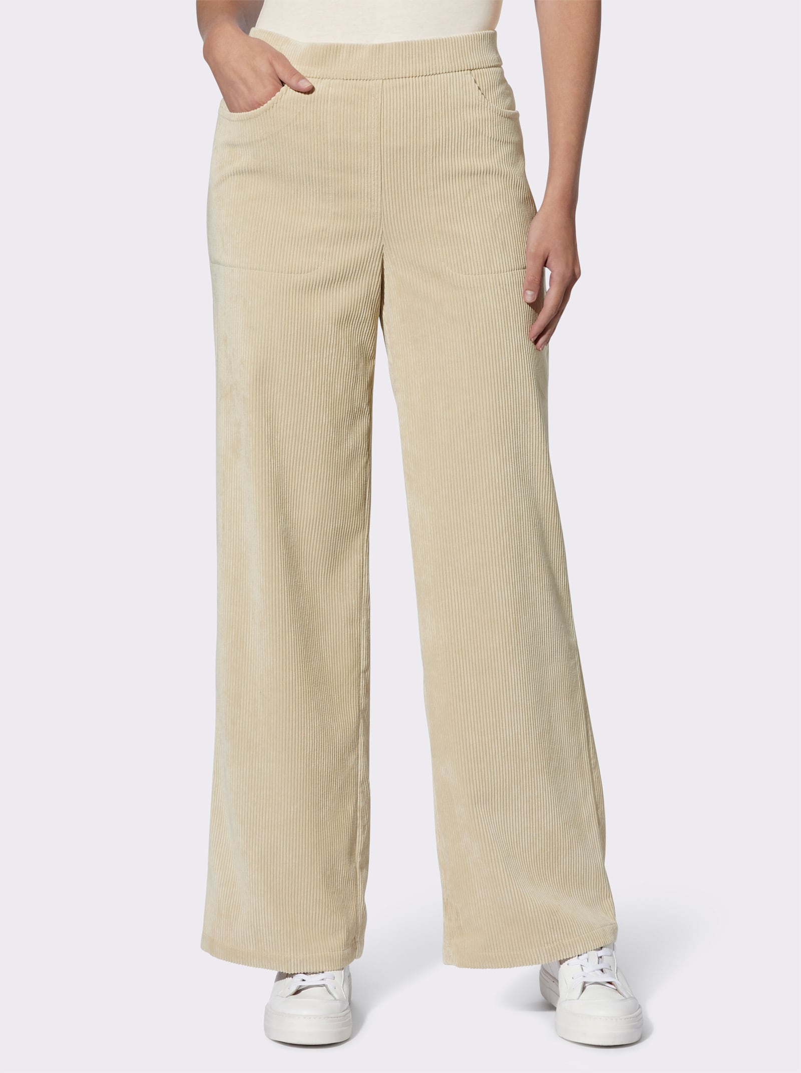 heine Cordhose mit Dehnbund hinten - sand