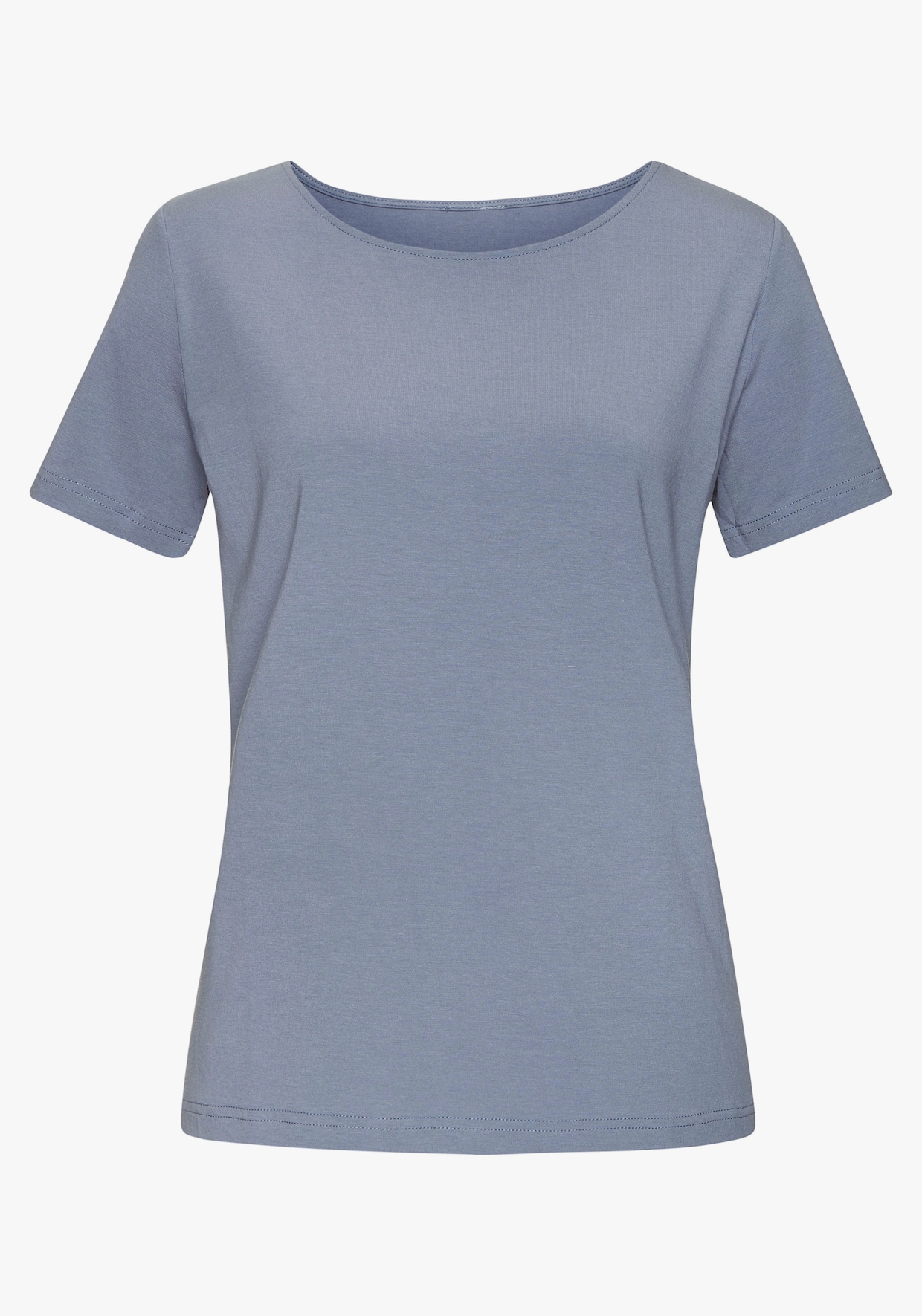 LASCANA T-shirt - lichtblauw, crème
