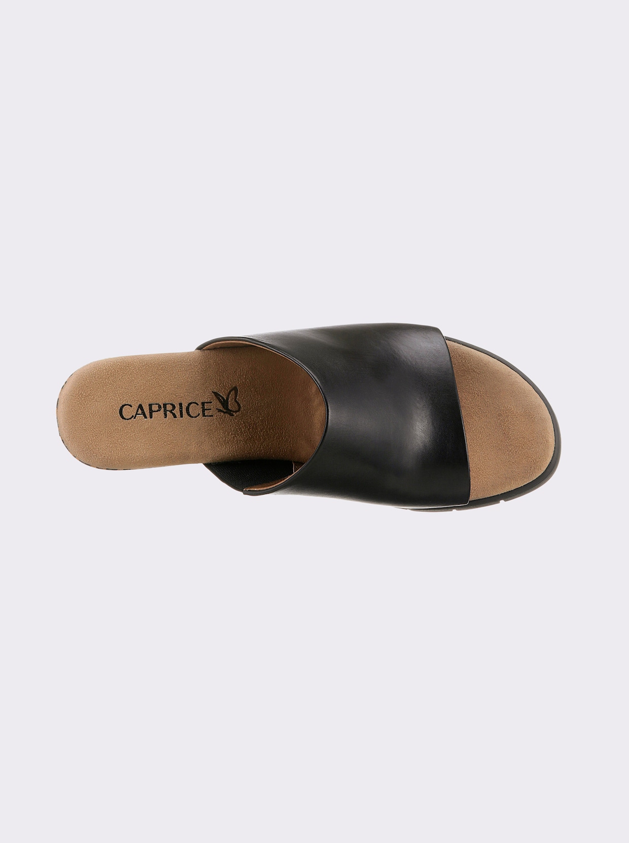 Caprice slippers - zwart