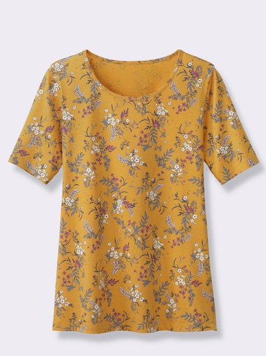 Shirt met print - oker geprint