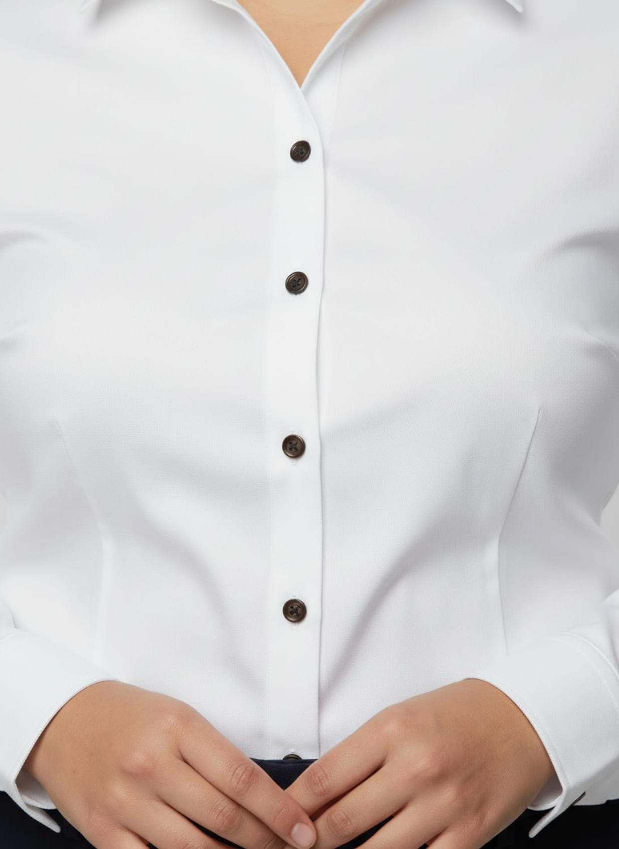Klassische Bluse - weiß