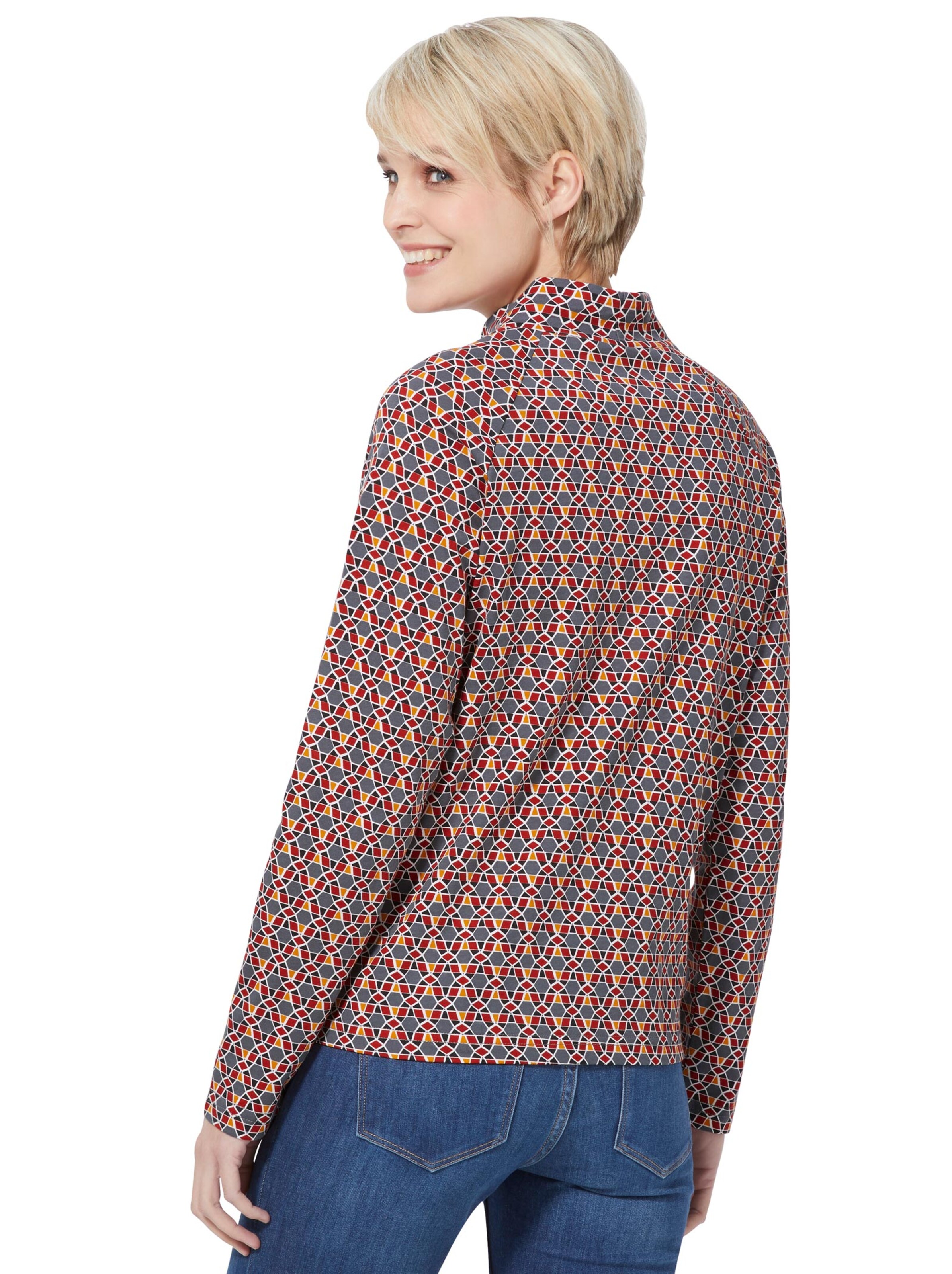 Shirt - ocker-gemustert