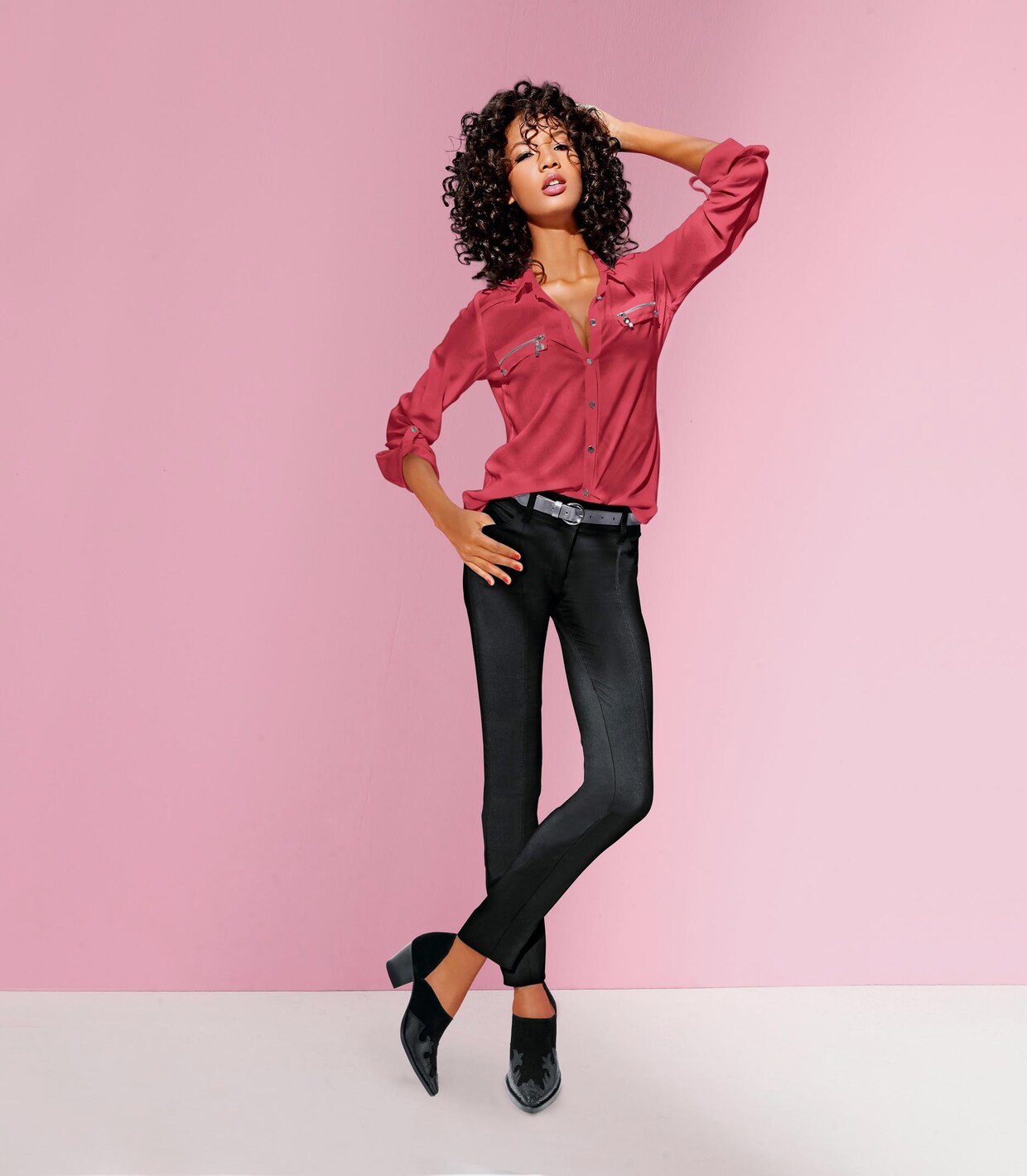 Rick Cardona Hemdbluse - rot