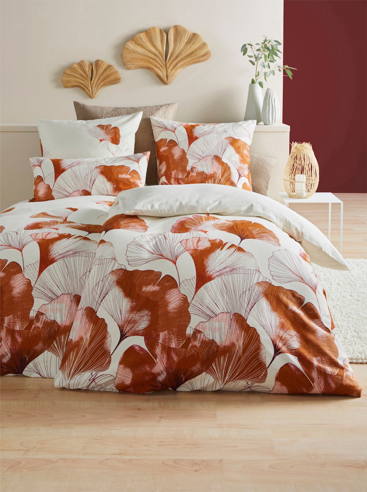 heine home Bedtextiel - zand/terra bedrukt