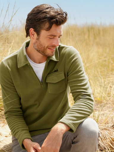 Catamaran Fleeceshirt - oliv