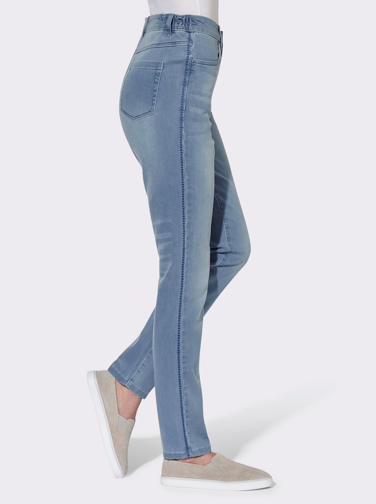 Jeans - blue-bleached