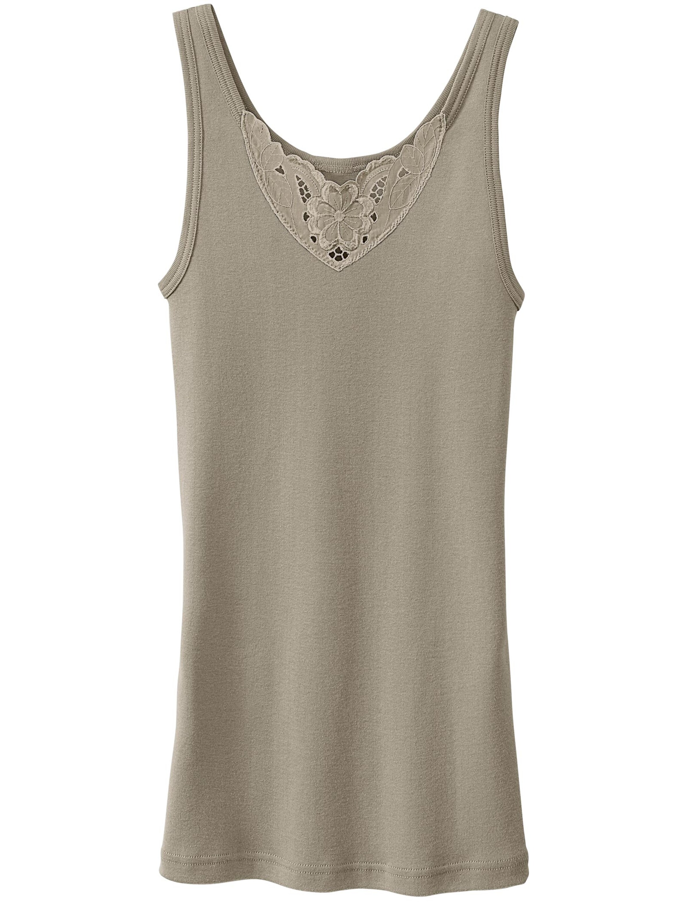 wäschepur Achselhemd - apricot + mauve + champagner