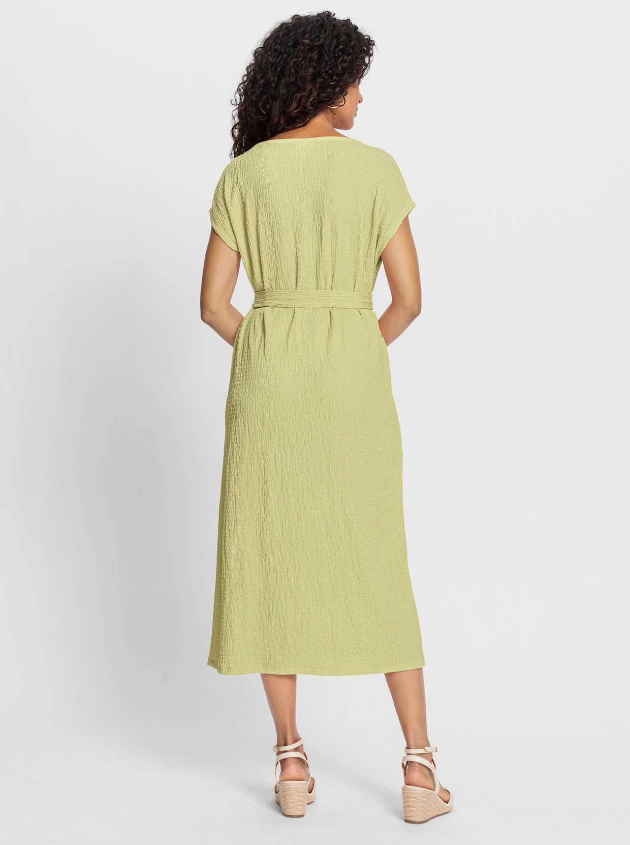 Robe en jersey - vert tilleul