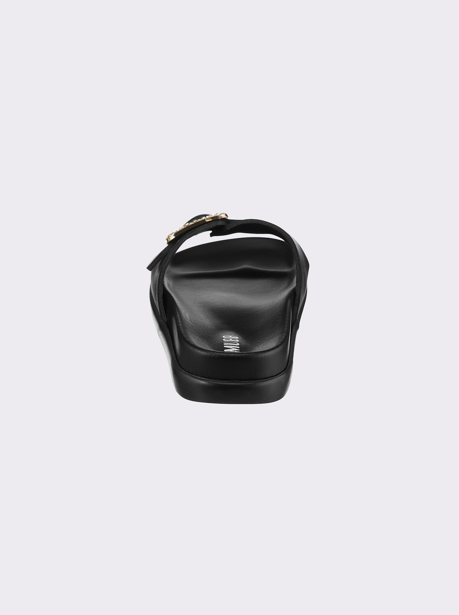 Mubb Badepantolette mit Memory-Fussbett - schwarz