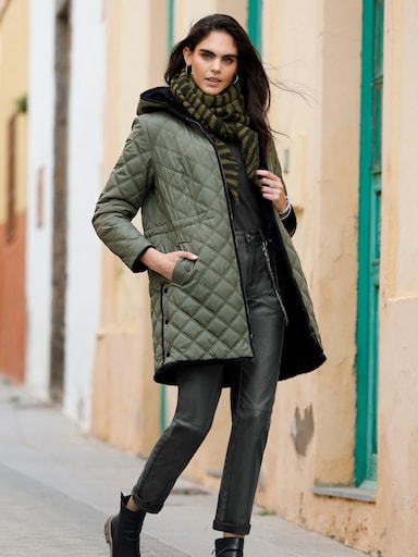 heine Wendejacke mit Kapuze - khaki