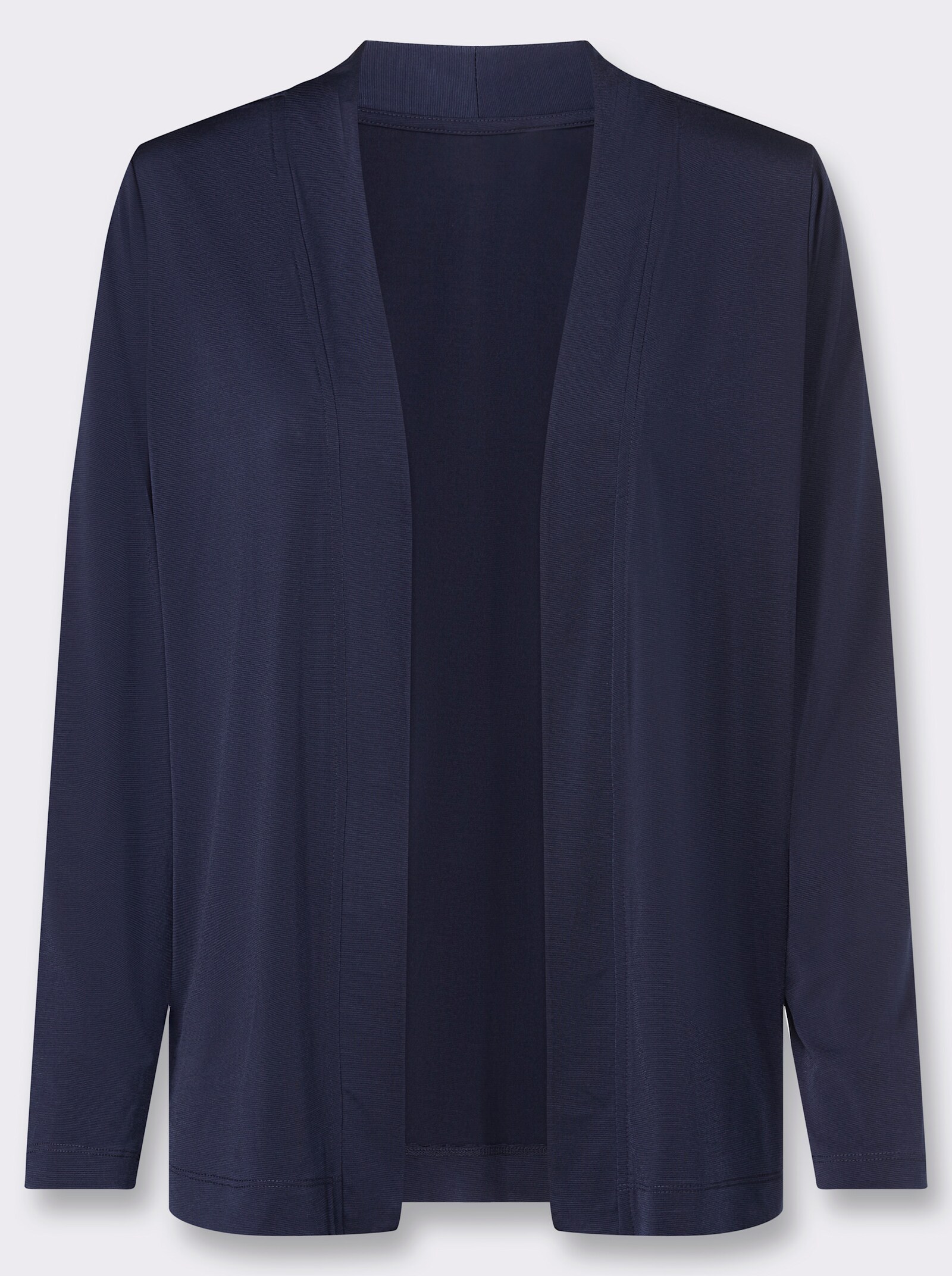 Shirtjacke in offener Form - marine