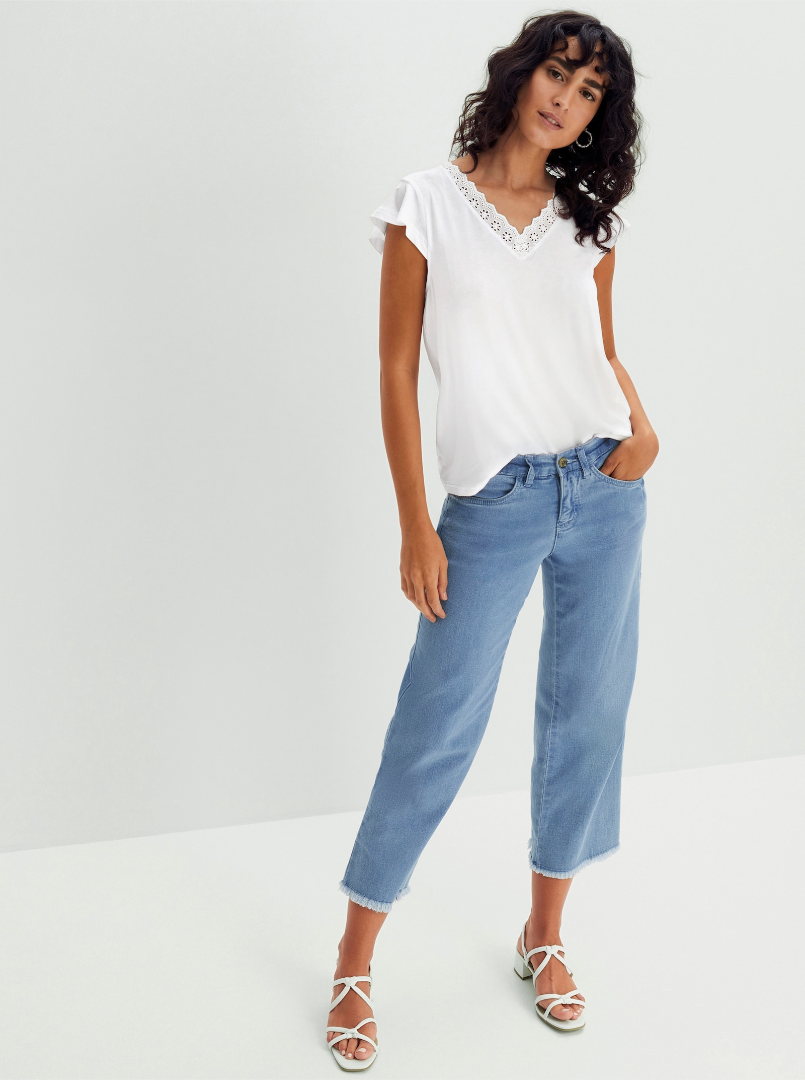 Kurzarmshirt - weiß