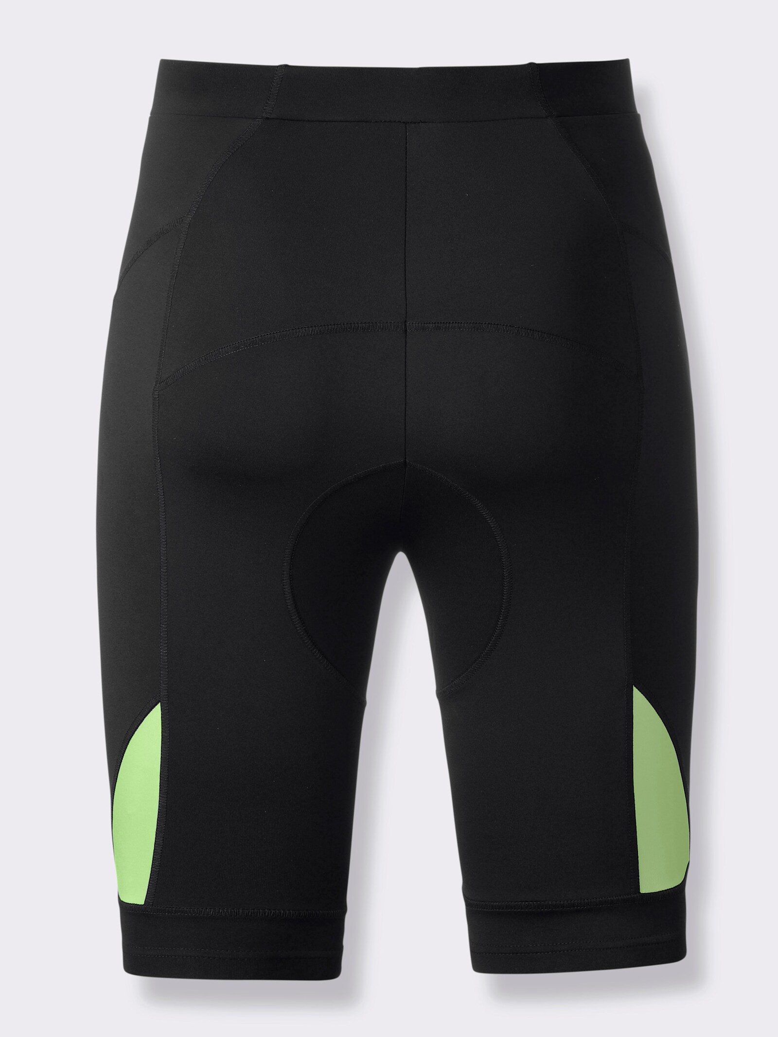 Catamaran Sports Radlerhose rutschsicherem Beinabschluss - schwarz-reseda