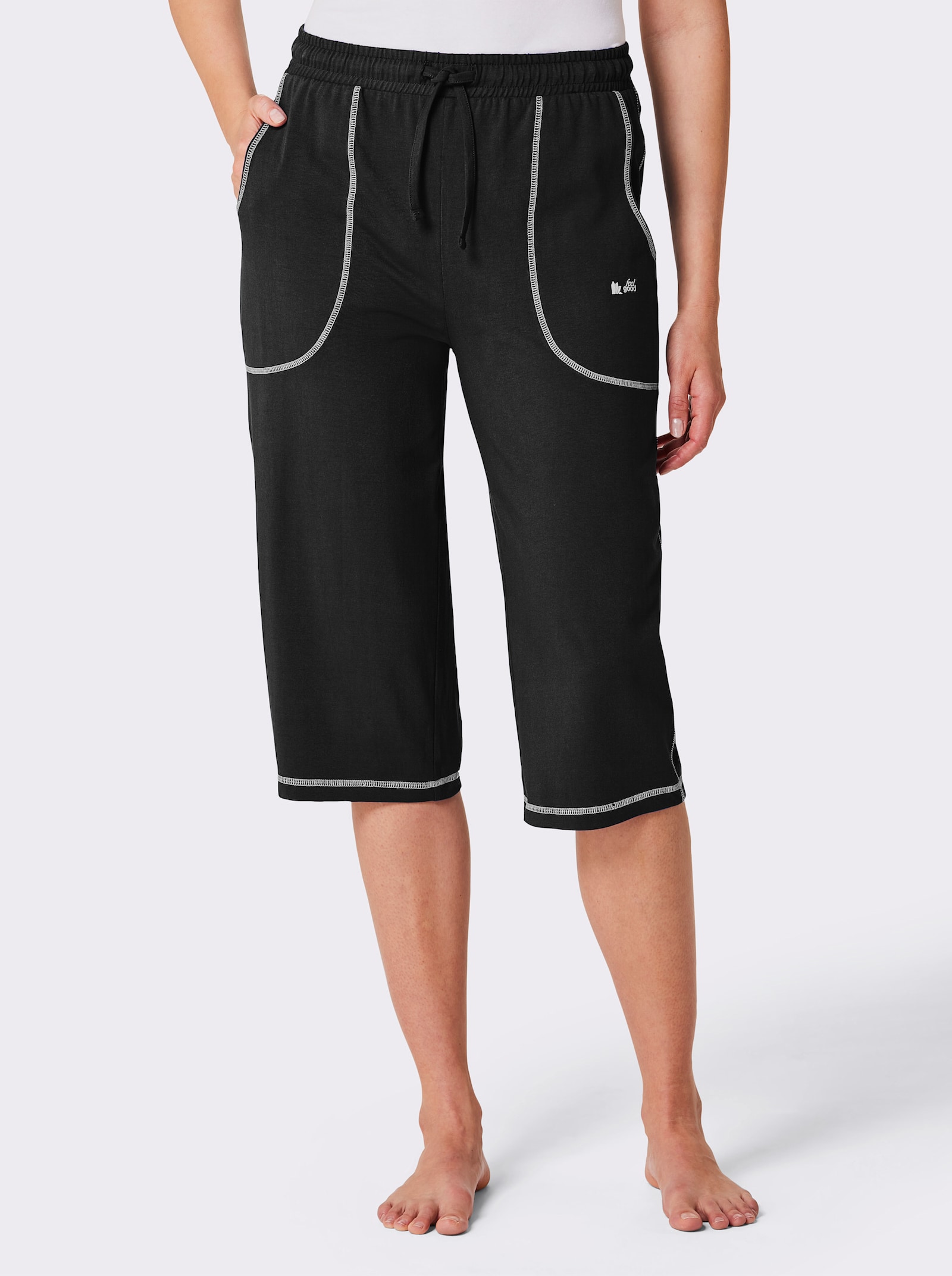 feel good Capri-legging - zwart