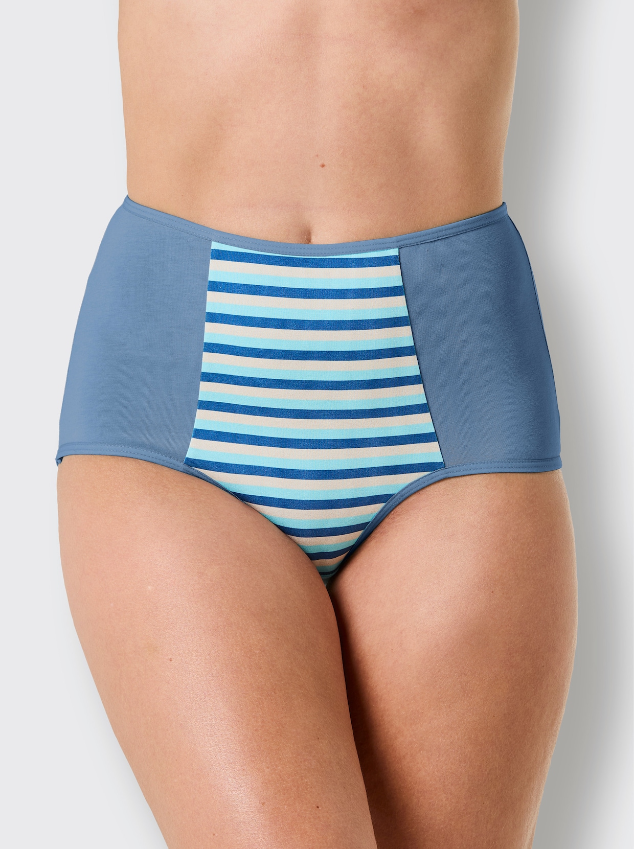 wäschepur Corrigerende slip - jeansblauw + aquamarijn