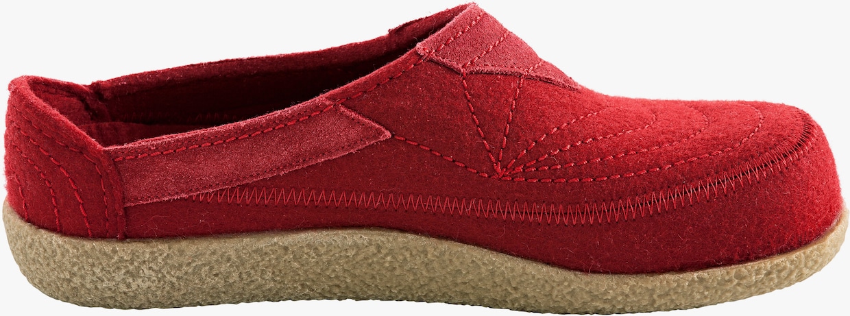 Haflinger huisschoenen - rood