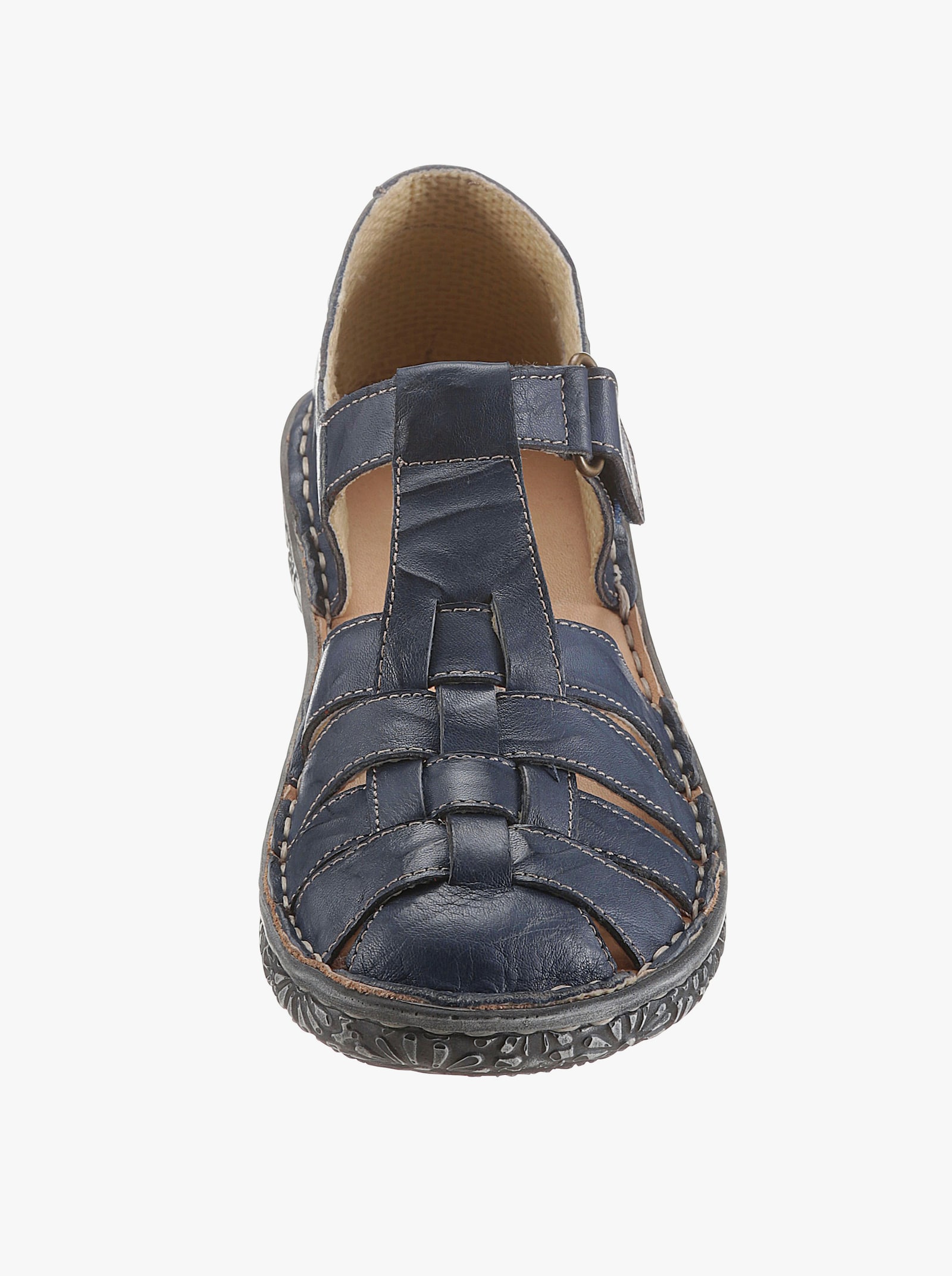 Loretta Klettschuh - jeansblau