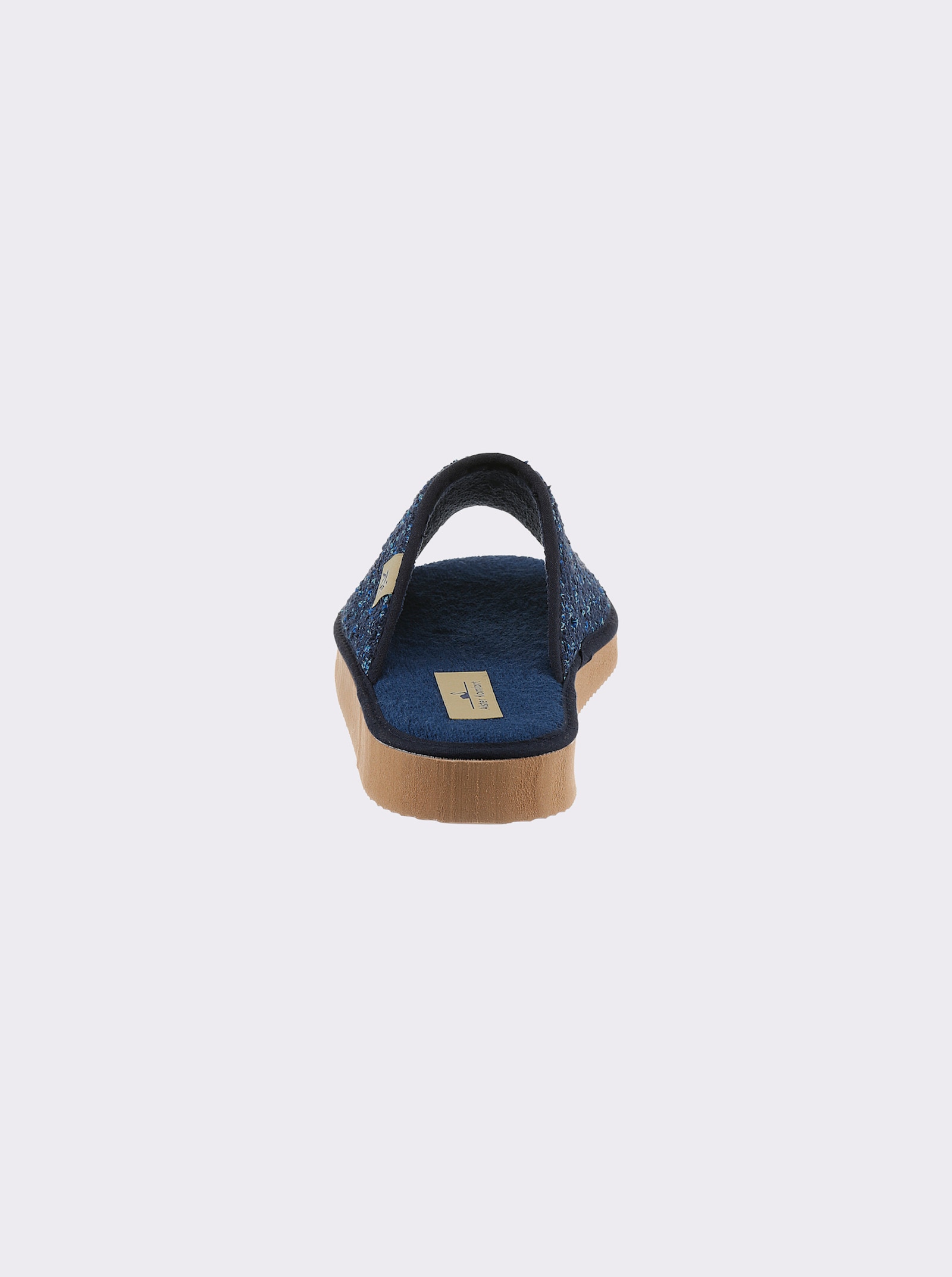 Pantoffel in Textil-Qualität - marine