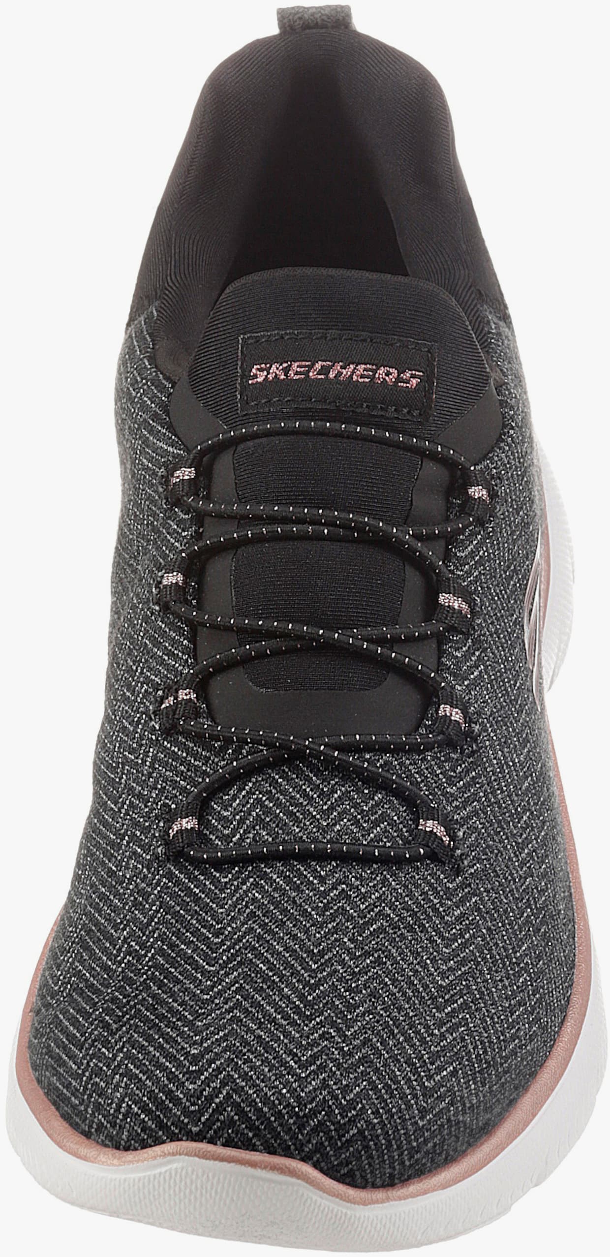 Skechers Slip-on sneaker - zwart gemêleerd