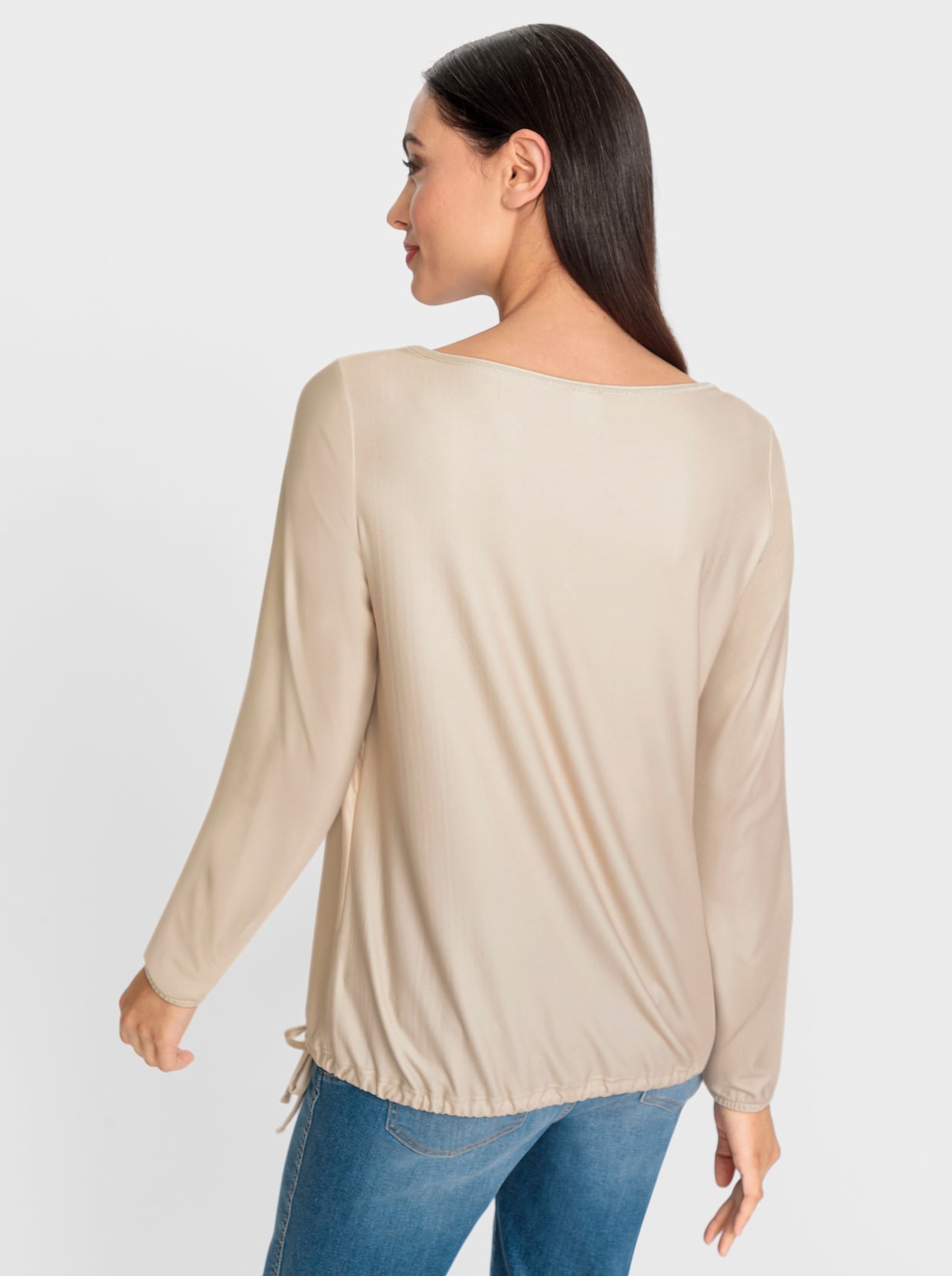 heine Shirt met lange mouwen - zand