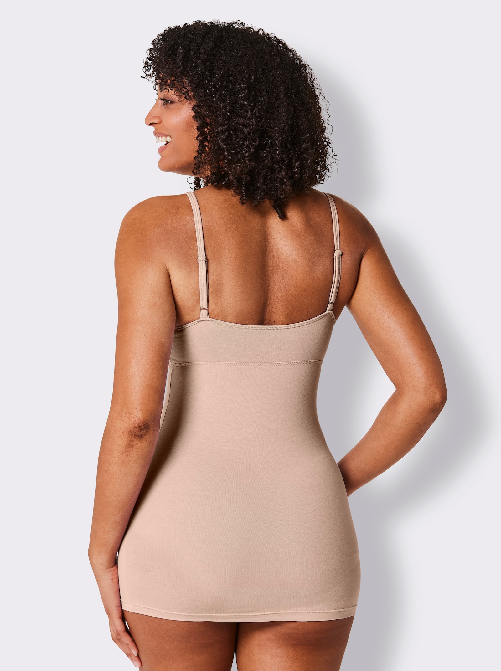 wäschepur BH-linne med dubbelt formpressade kupor - kamel