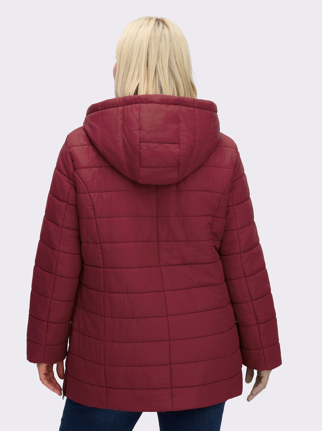 Steppjacke - dunkelrot