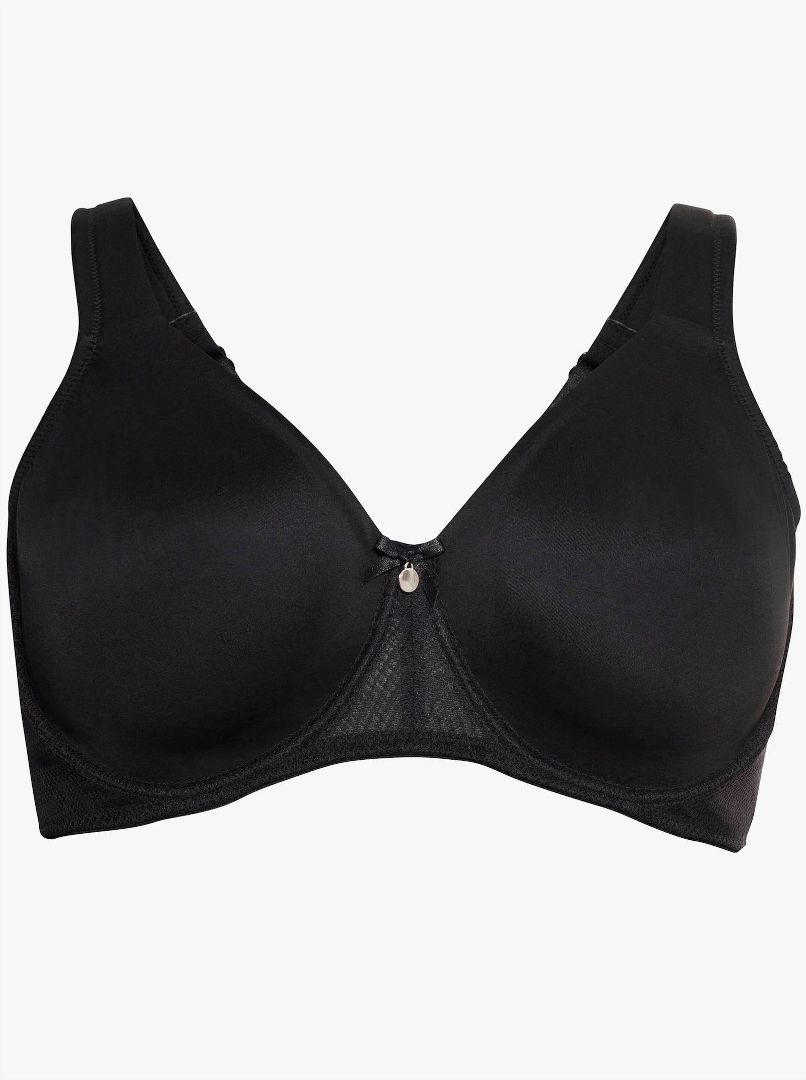 sheego Bügel-BH mit nahtlosen Cups - schwarz