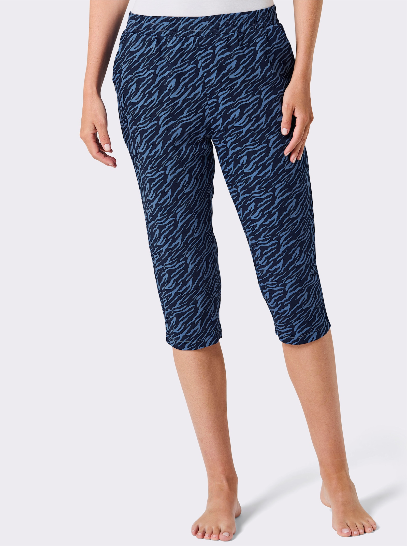 feel good Capri-legging - marine/middenblauw