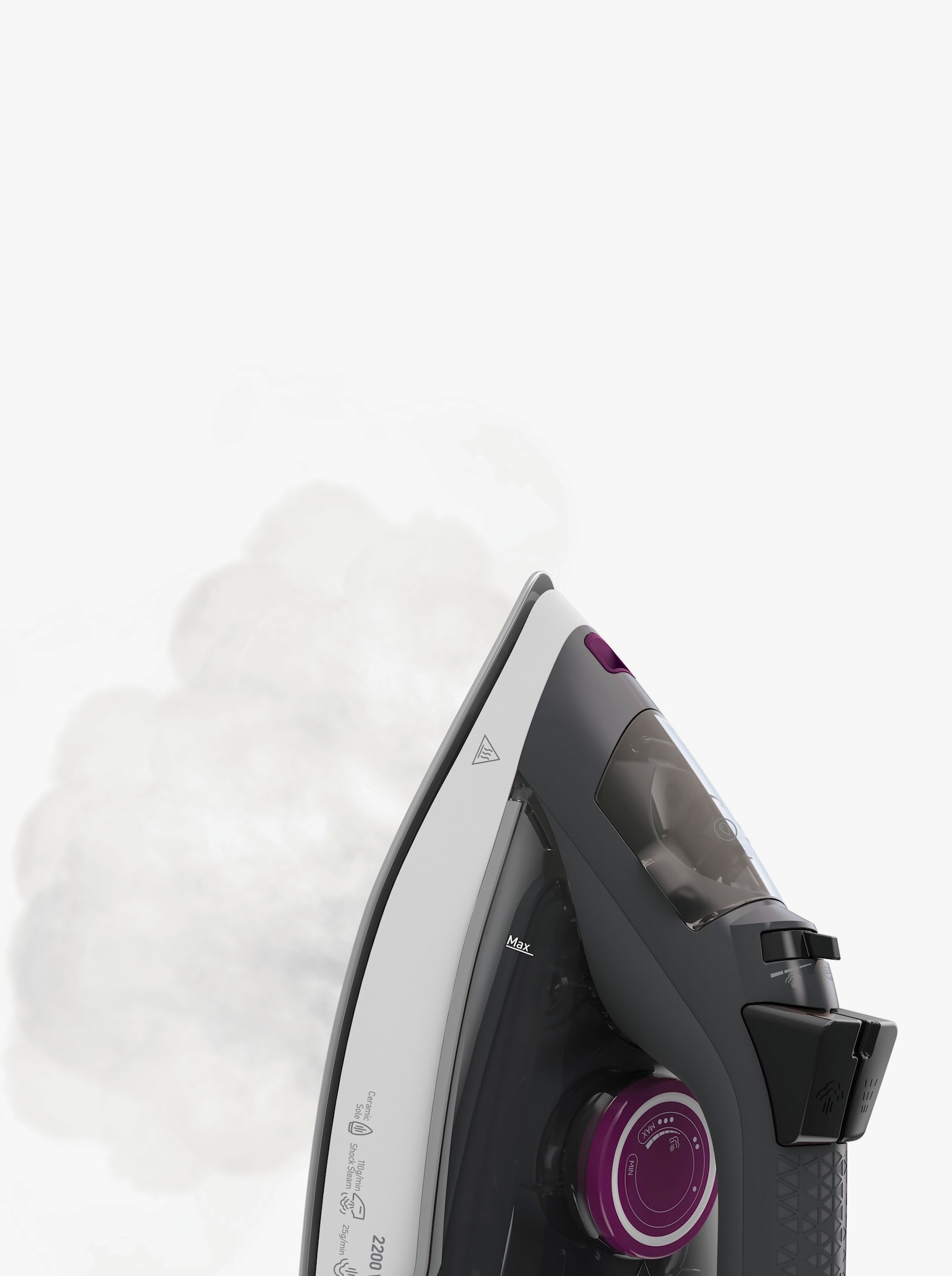 Dampfbügeleisen - grau