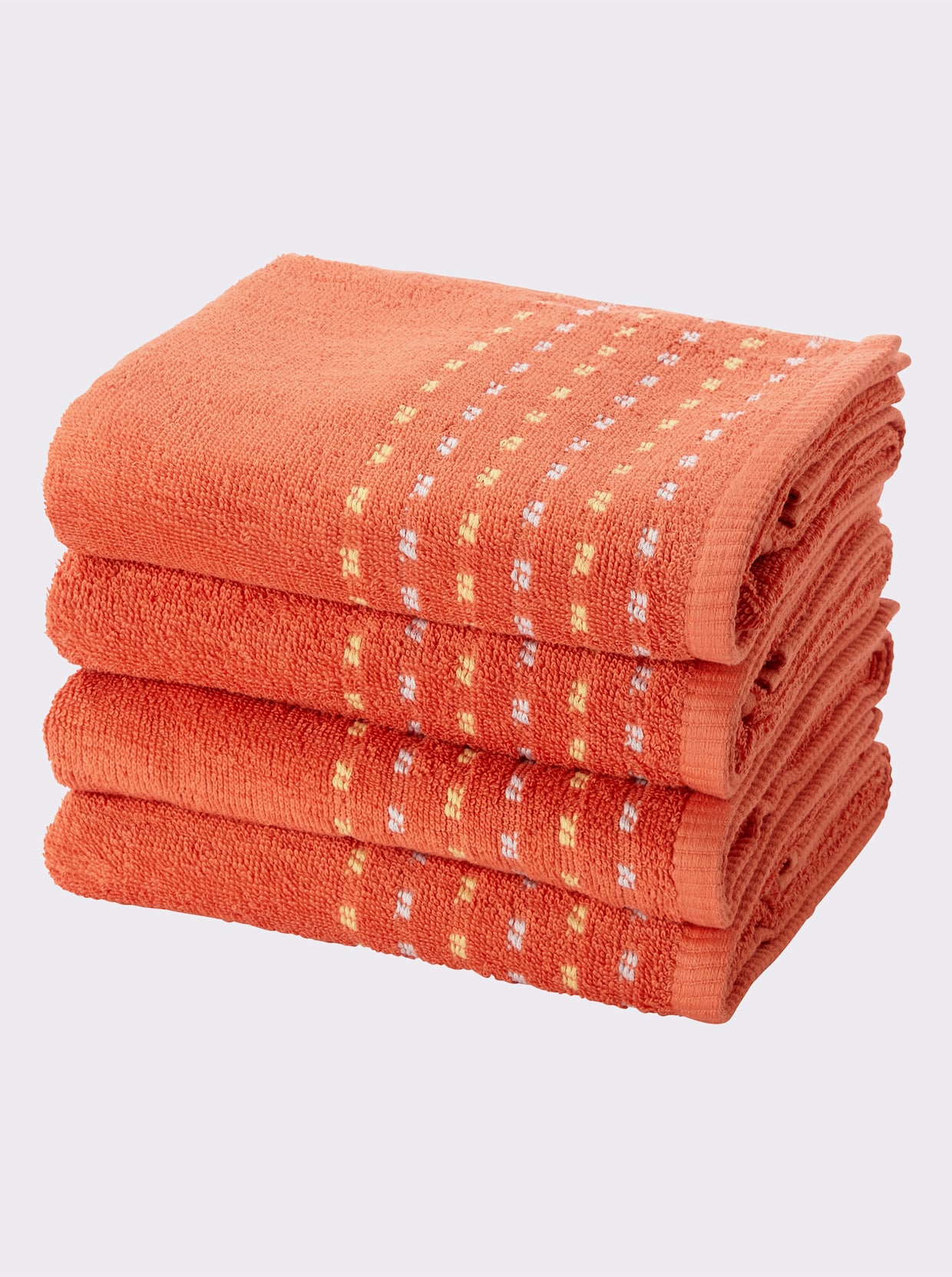 wäschepur Lot économique de 5 serviettes éponge - orange