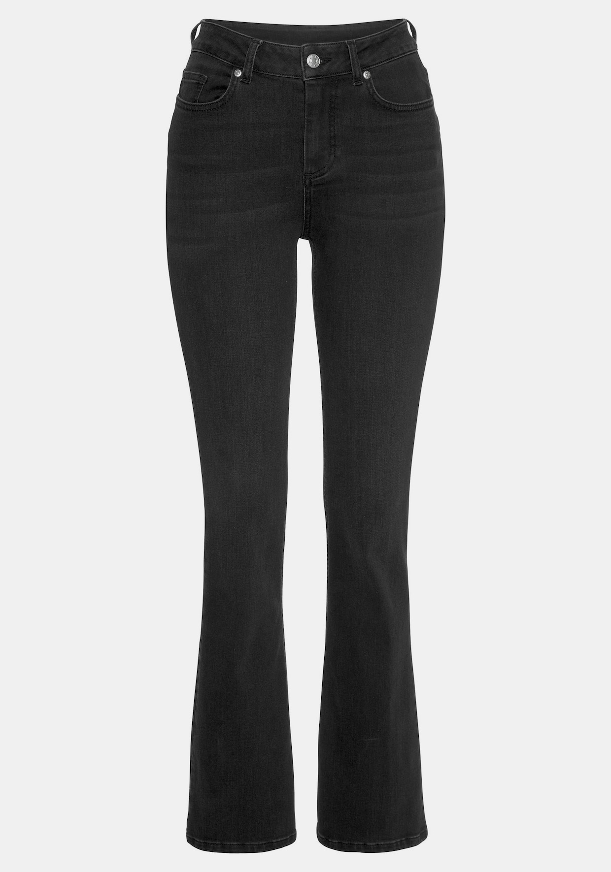 LASCANA Bootcut-Jeans - black-washed
