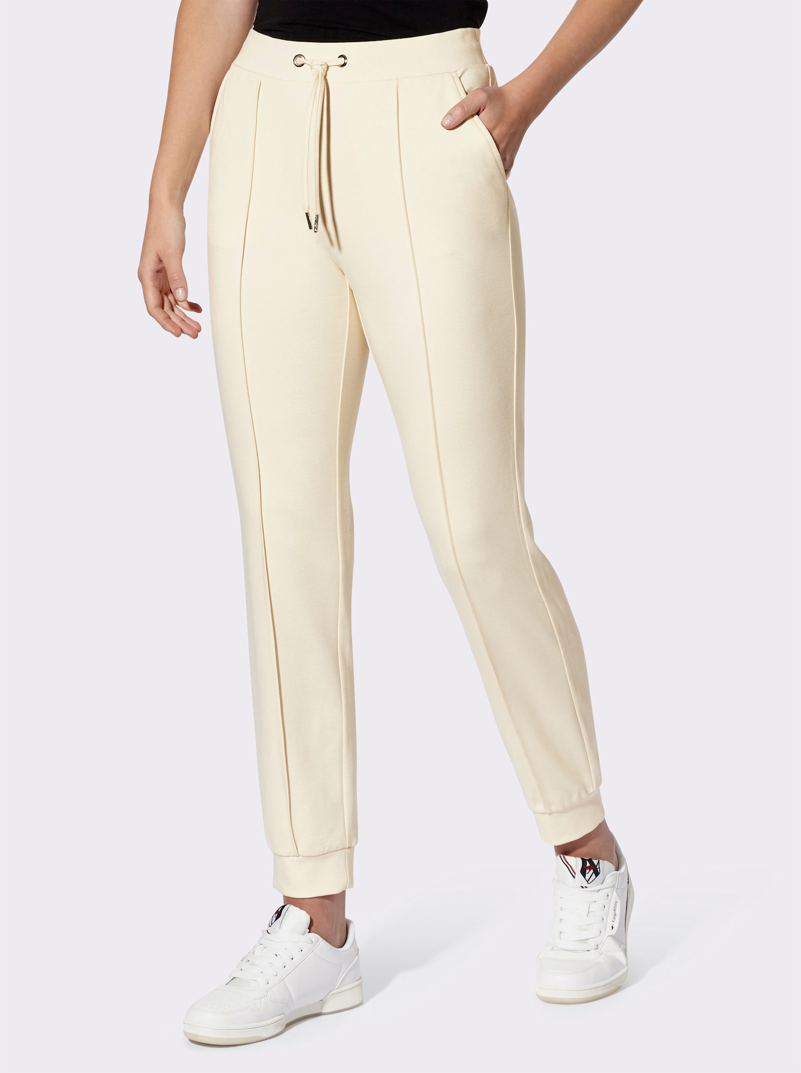 heine Schlupfhose mit Biesen - champagner