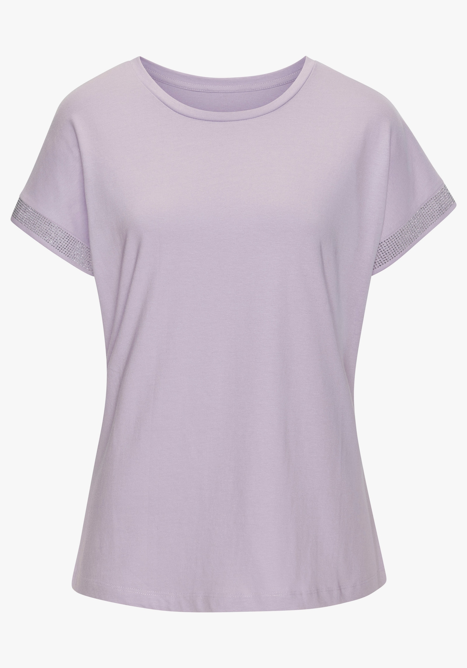 LASCANA Kurzarmshirt - flieder