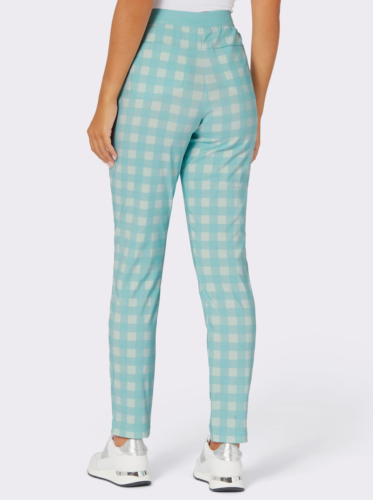 Pantalon - menthe-menthe pastel imprimé