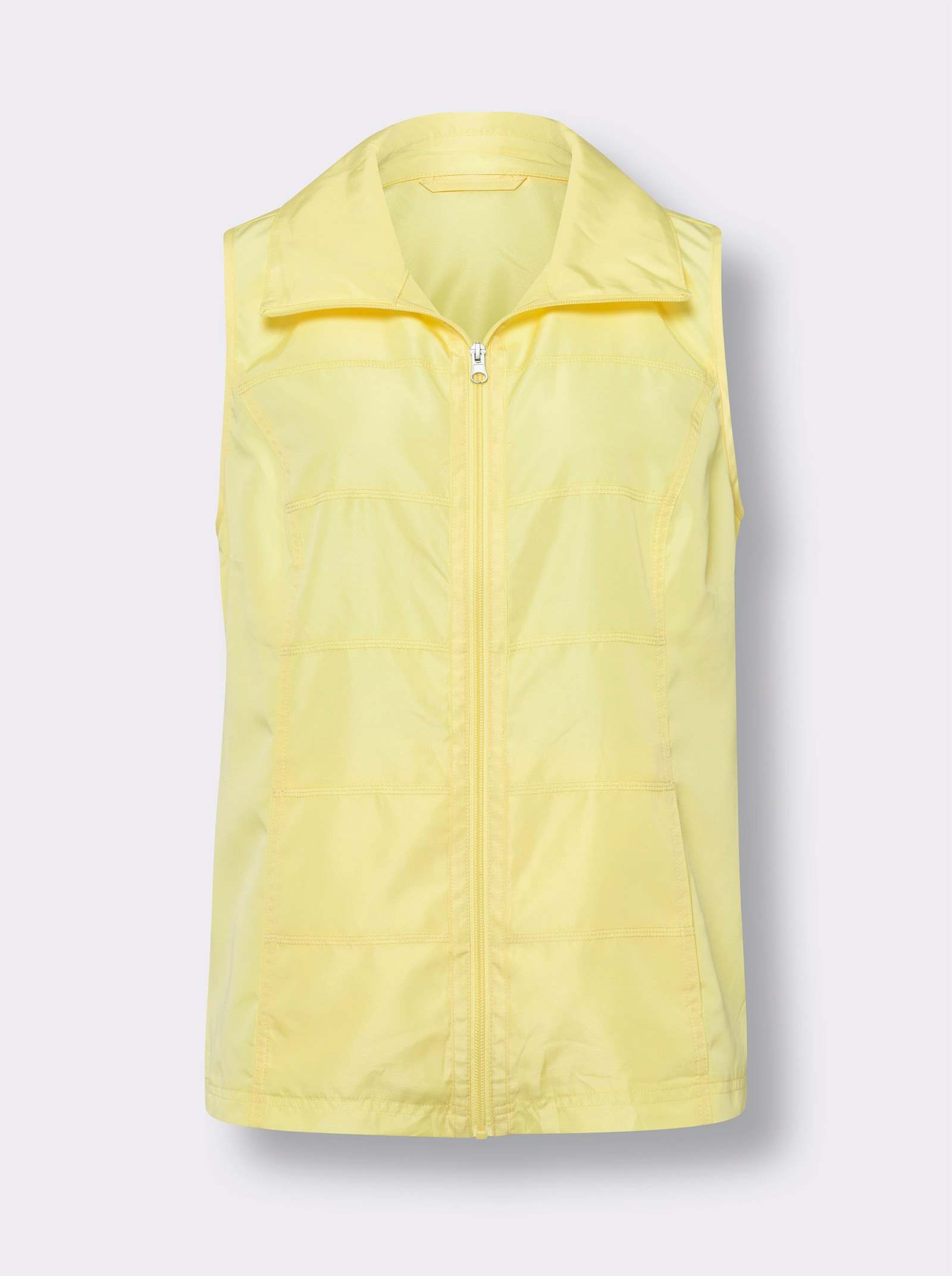 Weste mit Reißverschluss - zitrone
