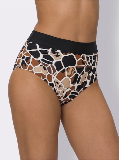 Bikini-Hose - champagner-schoko-bedruckt