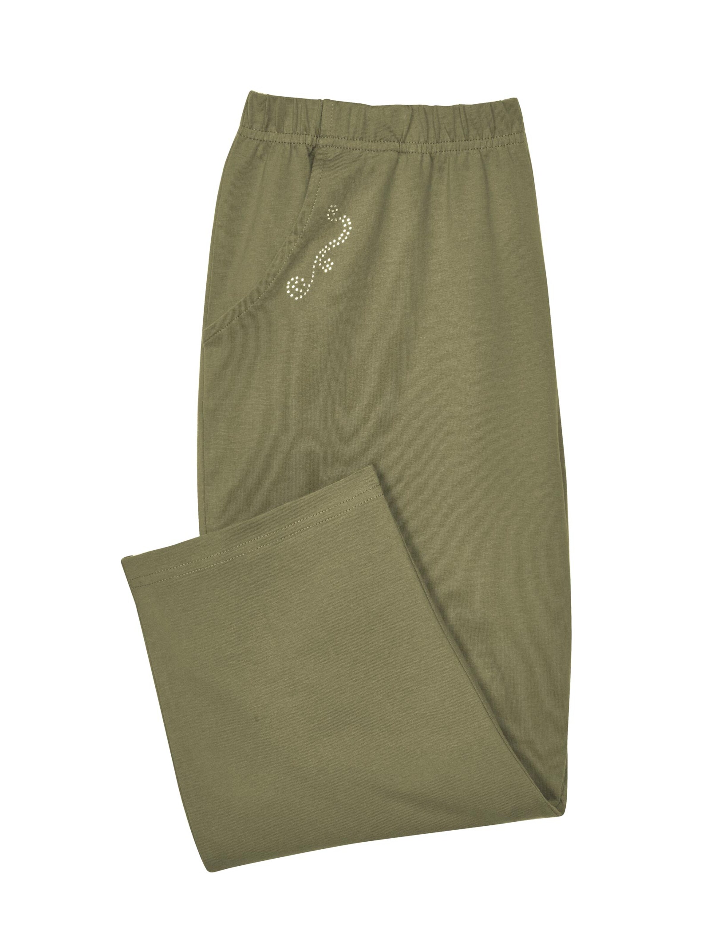 Capri-Freizeithose - olive