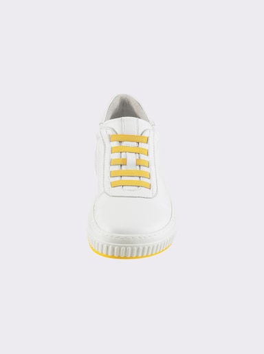 Andrea Conti Sneaker - weiß-gelb
