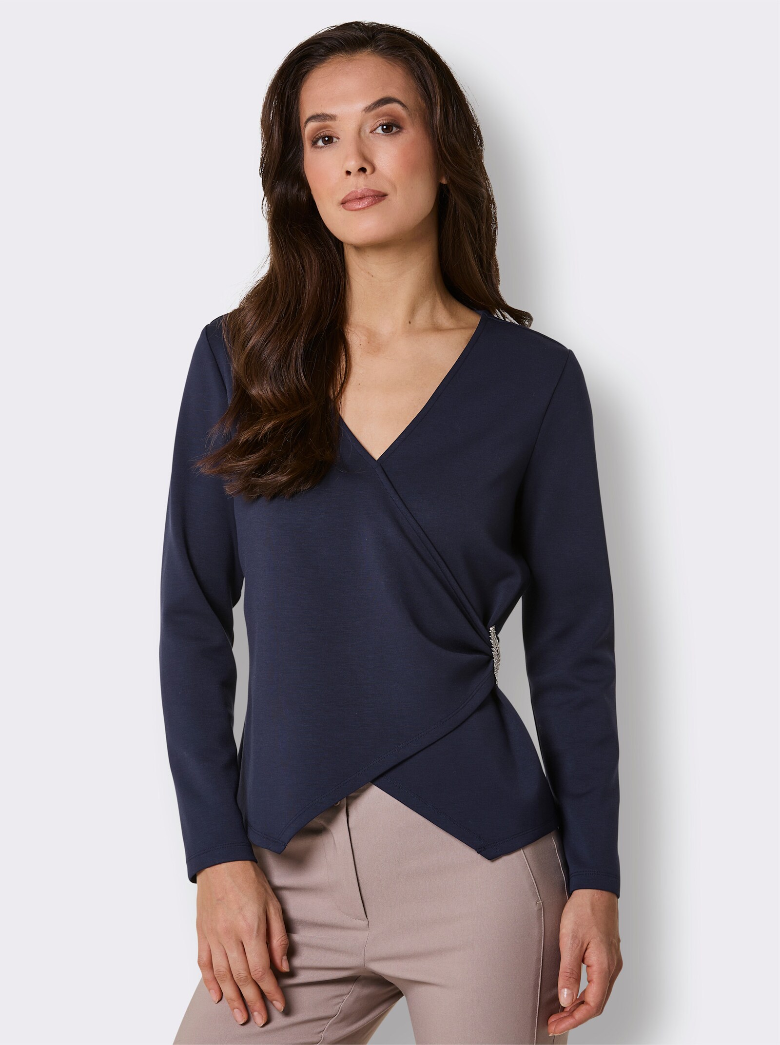 CREATION L PREMIUM V-Shirt - marine