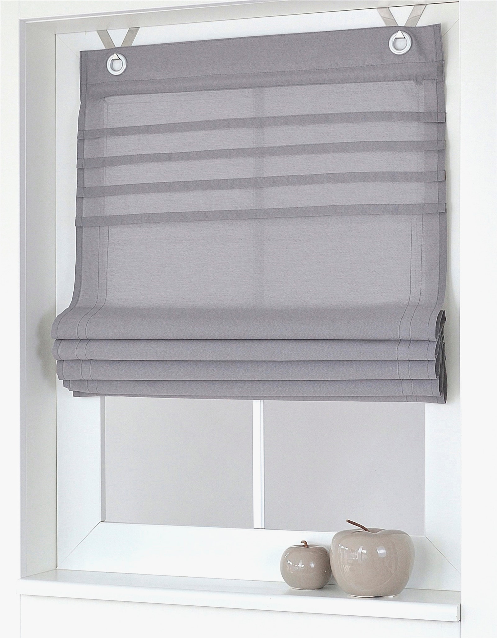 heine home vouwgordijn - grijs