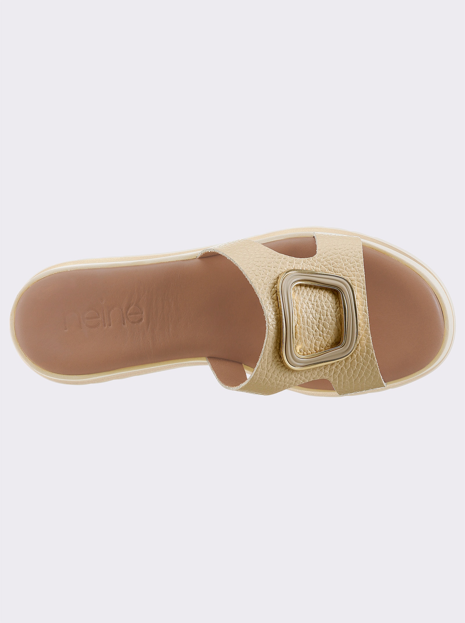 heine Pantolette - beige-goldfarben